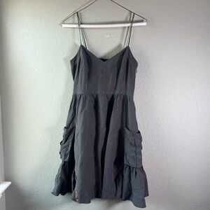 Free People Women’s Silk Linen Blend Mini Dress with Pockets Size 4